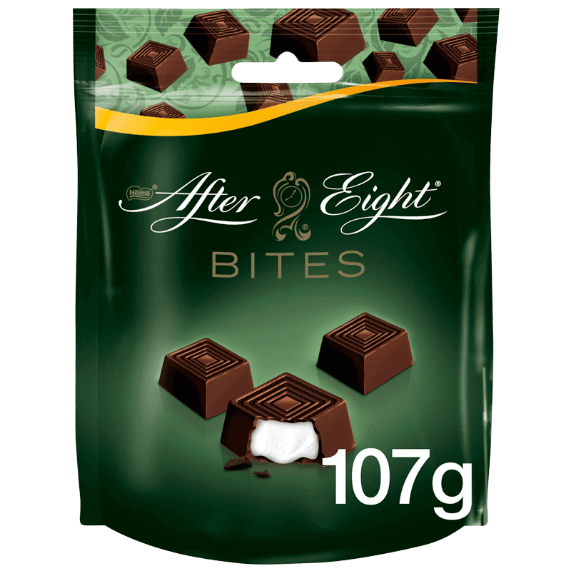 After Eight Bites Chocolat Noir Menthe 107g – Elmercado
