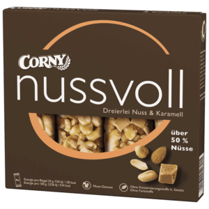 Corny Nussvoll Noix Caramel (4 Barres)