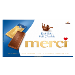 Merci Barres De Chocolat Au Lait 100g