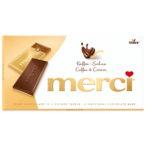 Merci Barres De Chocolat Café Crème 100g