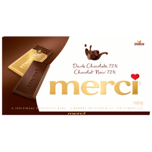 Merci Barres De Chocolat Noir 100g