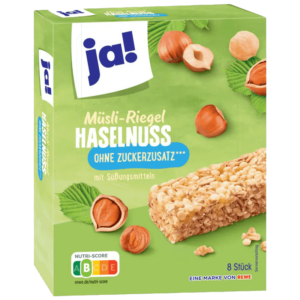 Ja Barre De Muesli Noisette Sans Sucre (8 Barres)