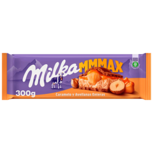 Milka MMMAX Chocolat Au Lait Caramel Noisettes Entières 300g