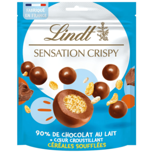 Lindt Sensation Crispy Céréales Soufflées Chocolat Au Lait 140g