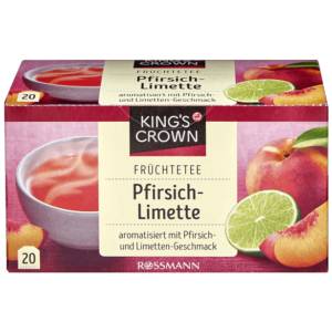 King's Crown Thé Aux Fruits Pêche Lime 40g