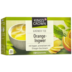 King's Crown Thé Vert Orange Gingembre 40g