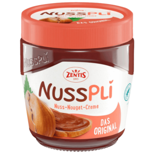Zentis Nusspli Crème À Tartiner Au Nougat Et Aux Noix 400g