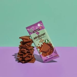 Barres de chocolat au lait Feastables MrBeast – Fabriquées avec du chocolat au lait nourri à l'herbe et du cacao biologique. Seulement 5 ingrédients, 60g