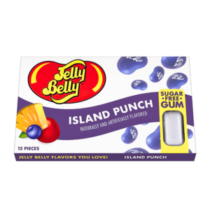 Jelly Belly Chewing-Gum Sans Sucre Saveur Punch des Îles - 12 Pièces
