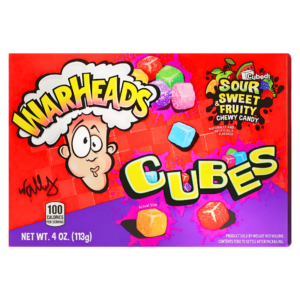 Bonbons Warheads Cubes Acides, Sucrés et Fruités 113g