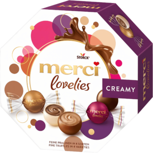 Boîte de Chocolats Merci Lovelies Creamy 185g