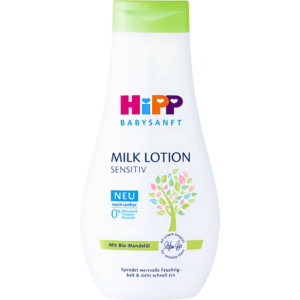 Lait de Soin Sensible Hipp Babysanft avec Huile d'Amande Bio 350ml