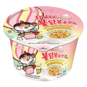 Nouilles Samyang Buldak Poulet Épicé Crème Carbonara Cup 120g