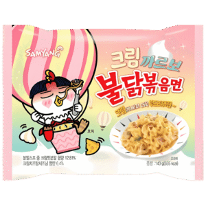 Samyang Buldak Nouilles Poulet Épicé Crème Carbonara 140g
