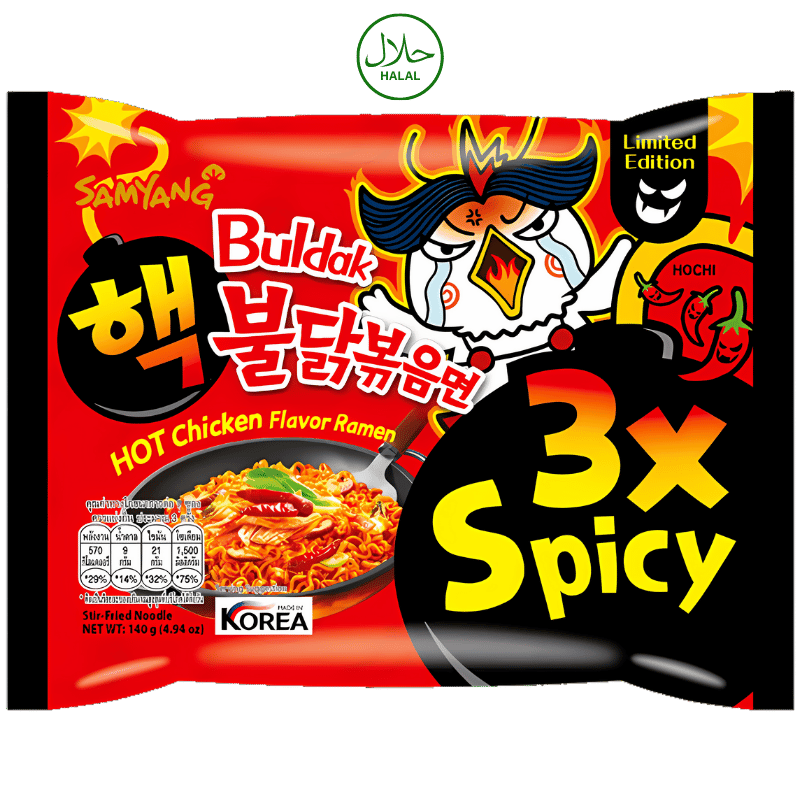 Samyang Buldak Nouilles Poulet Épicé (×3) - Certifié Halal