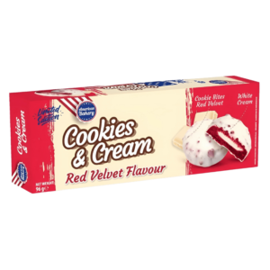 American Bakery Cookies & Cream Saveur Red Velvet 6 Pièces 96g