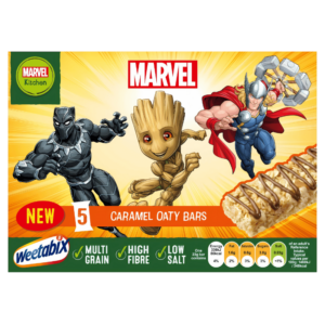 Barres Marvel Caramel et Avoine 5 pièces