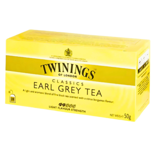 Twinings Thé Earl Grey Light - 25 Sachets (50g)