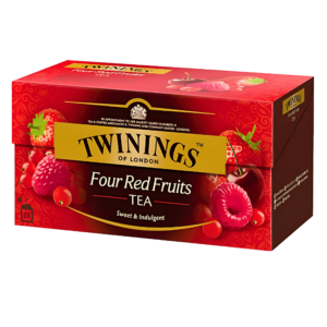 Twinings Thé aux Quatre Fruits Rouges - 25 Sachets (50g)