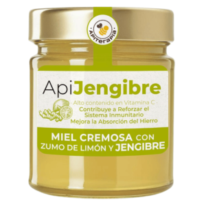 Apiterapia Miel Crémeuse au Jus de Citron et Gingembre 250g