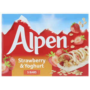 Barres Alpen Fraise & Yaourt, 5 Barres 145g