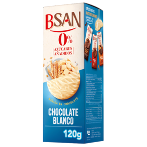 Bsan Biscuit Enrobé Chocolat Blanc Sans Sucre 120g