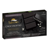 Chocosoffio Sarchio Chocolat Noir Extra avec Riz Complet Italien Bio 74% Cacao 75g