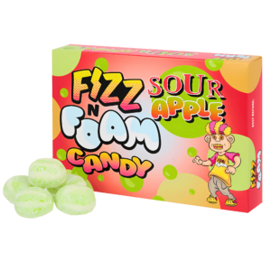 Fizz N Foam Candy Sour Apple 100g