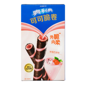 Oreo Mini Cocoa Crisp Roll Fraise 50g