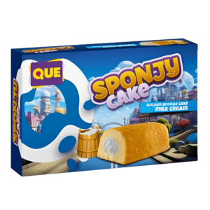 Que Sponjy Cake Milk Cream 200g