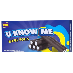 Que U Know Me Wafer Rolls with Milk Cream Filling 100g