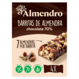 Almendro Barres aux Amandes Chocolat Noir 70% 100g