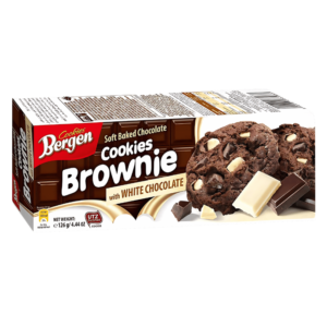 Bergen Soft Baked Cookies Brownie avec Chocolat Blanc 126g