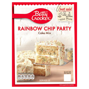 Betty Crocker Rainbow Chip Party Cake Mix 425g