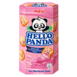 Biscuits Hello Panda Meiji avec Garniture Saveur Fraise 50g