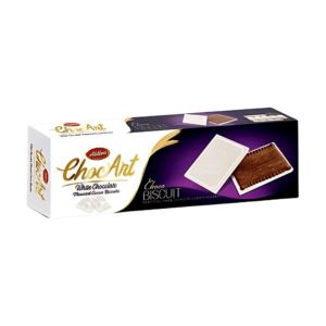 Biscuits enrobés de Chocolat Blanc Aldiva Choc Art 100g