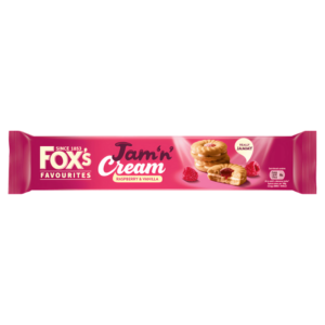 Fox's Favourites Jam'n' Cream Framboise-Vanille 150g