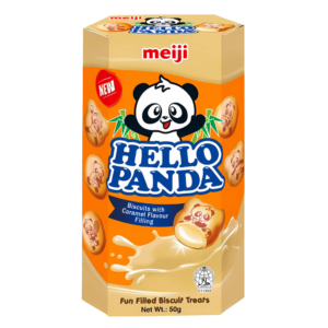 Galletas Hello Panda Meiji avec Garniture Saveur Caramel 50g