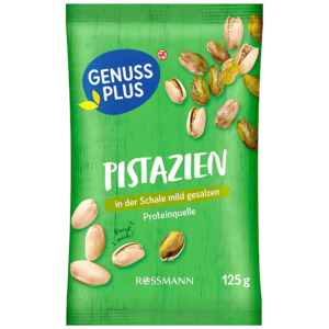 Genuss Plus Pistaches Légèrement Salées 125g