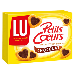 LU Petits Cœurs Biscuits Feuilletés Chocolat 125g