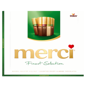 Merci Chocolats Croquants Assortis aux Amandes 250g