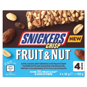 Snickers Fruit & Nut Crisp 128g