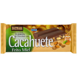 Turrón de Chocolat Cacahuète et Miel Hacendado Qualité Suprême 250g