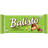 Balisto Muesli Saveur Noisettes et Raisins 8 Pièces 148g