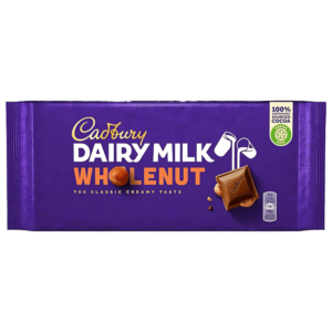 Cadbury Dairy Milk WholeNut Le Goût Crémeux Classique 180g