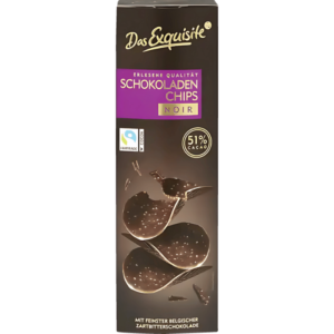 Chips de Chocolat Noir 51% Cacao Das Exquisite Erlesene Qualität 125g