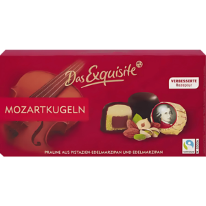 Das Exquisite Mozartkugeln Pralinés aux Pistaches et Marzipan 200g