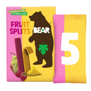 Fruit Splits Bear - Framboise et Ananas Sans Sucre Ajouté 100g