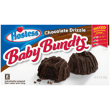 Hostess Baby Bundts Gâteau Chocolat avec Glaçage - 8 Pièces - 284g