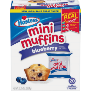 Hostess Mini Muffins aux Myrtilles - 20 Muffins - 234g